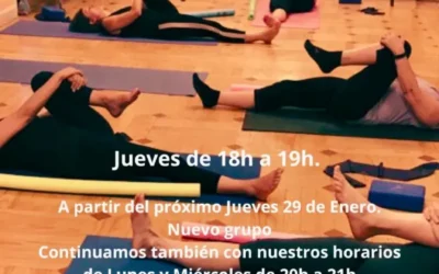 Nuevo horario 2026 para estiramiento grupal